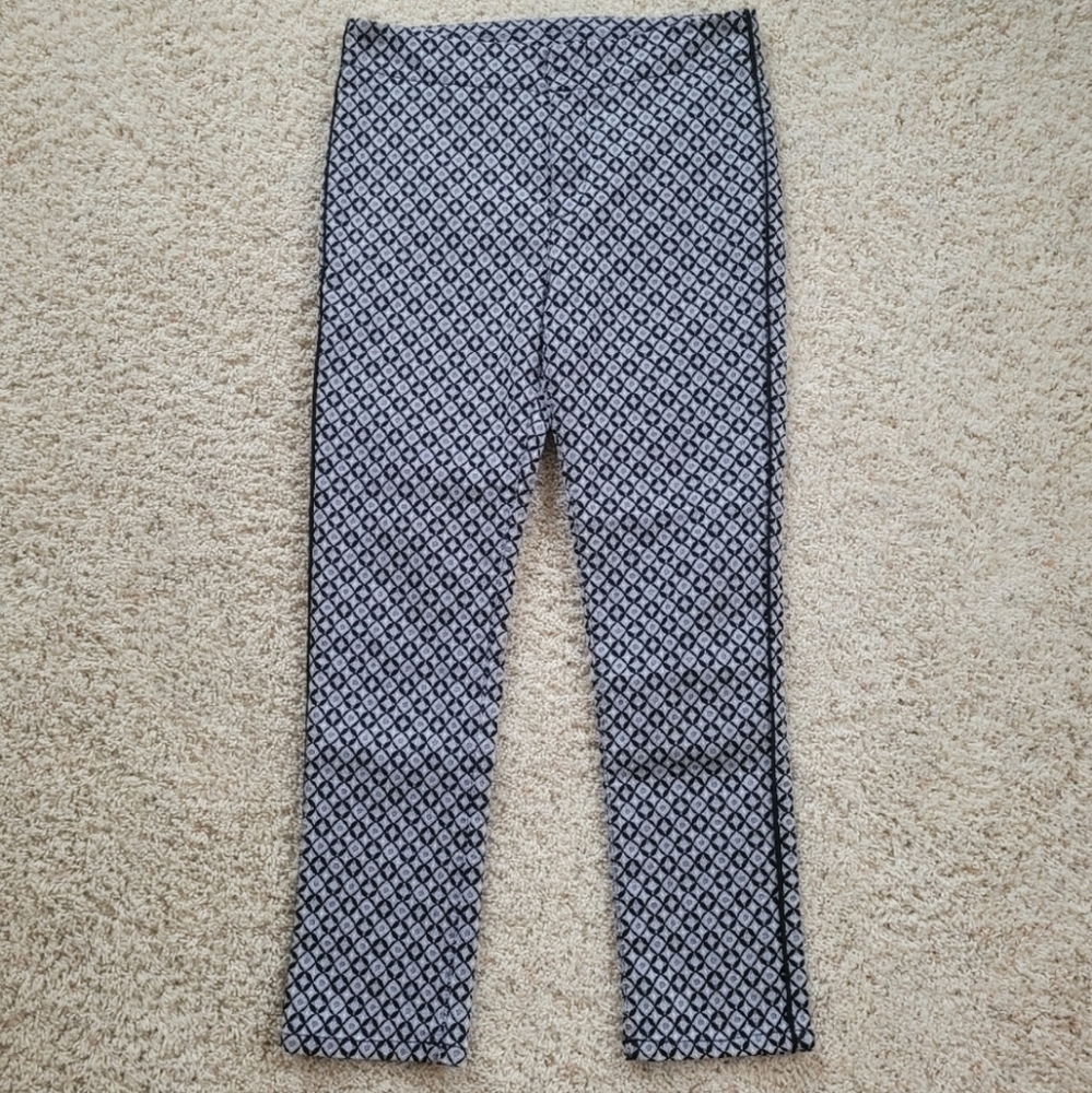 Free People Black White Tailored Trousers Preppy Academia 4